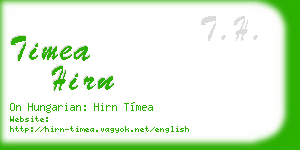 timea hirn business card